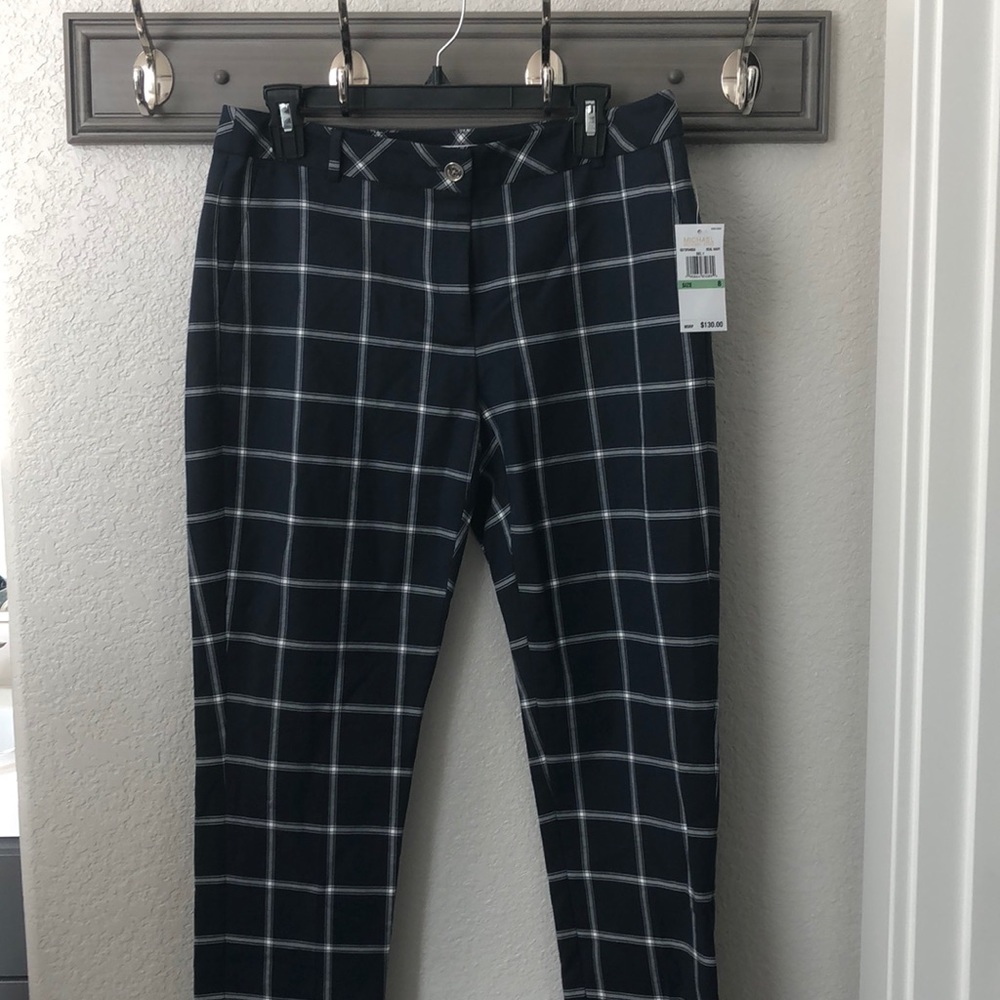 NWT Michael Kors Plaid Trousers